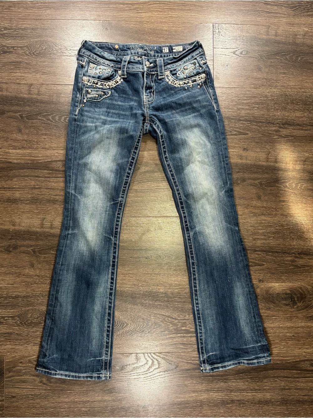 Miss Me Signature Rise Boot Cut Jeans size 27